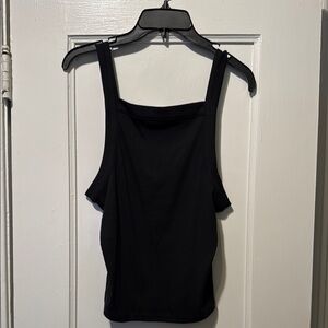 J. Crew Black Vintage rib wide-strap tank top